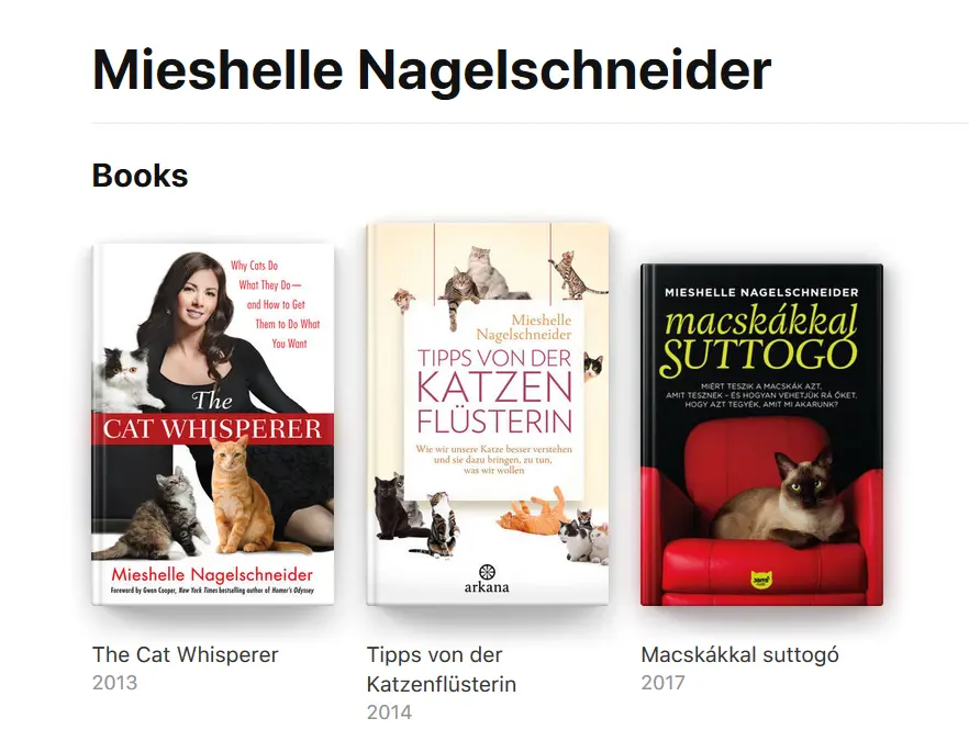 All Three Cat Behavior Books The Cat Whisperer Mieshelle Nagelschneider | Cat Behaviorist